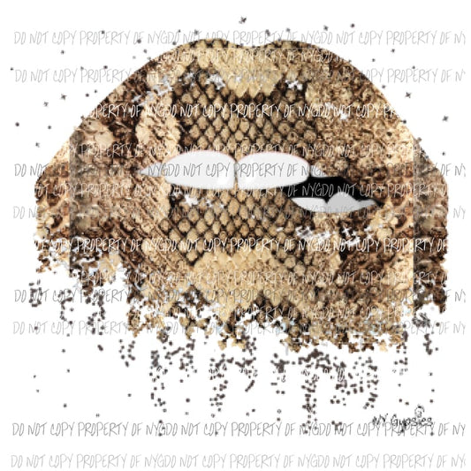 Snake Lips # 2 Sublimation transfers Heat Transfer