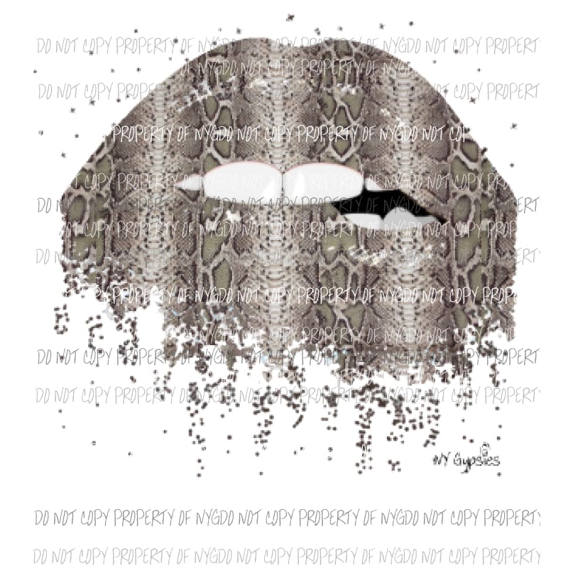 Snake Lips # 3 Sublimation transfers Heat Transfer