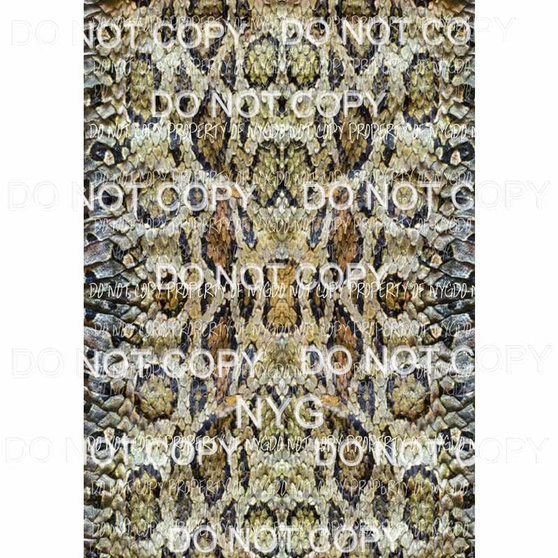 Snake skin sheet #1 Sublimation transfers 13 x 9 inches Heat Transfer