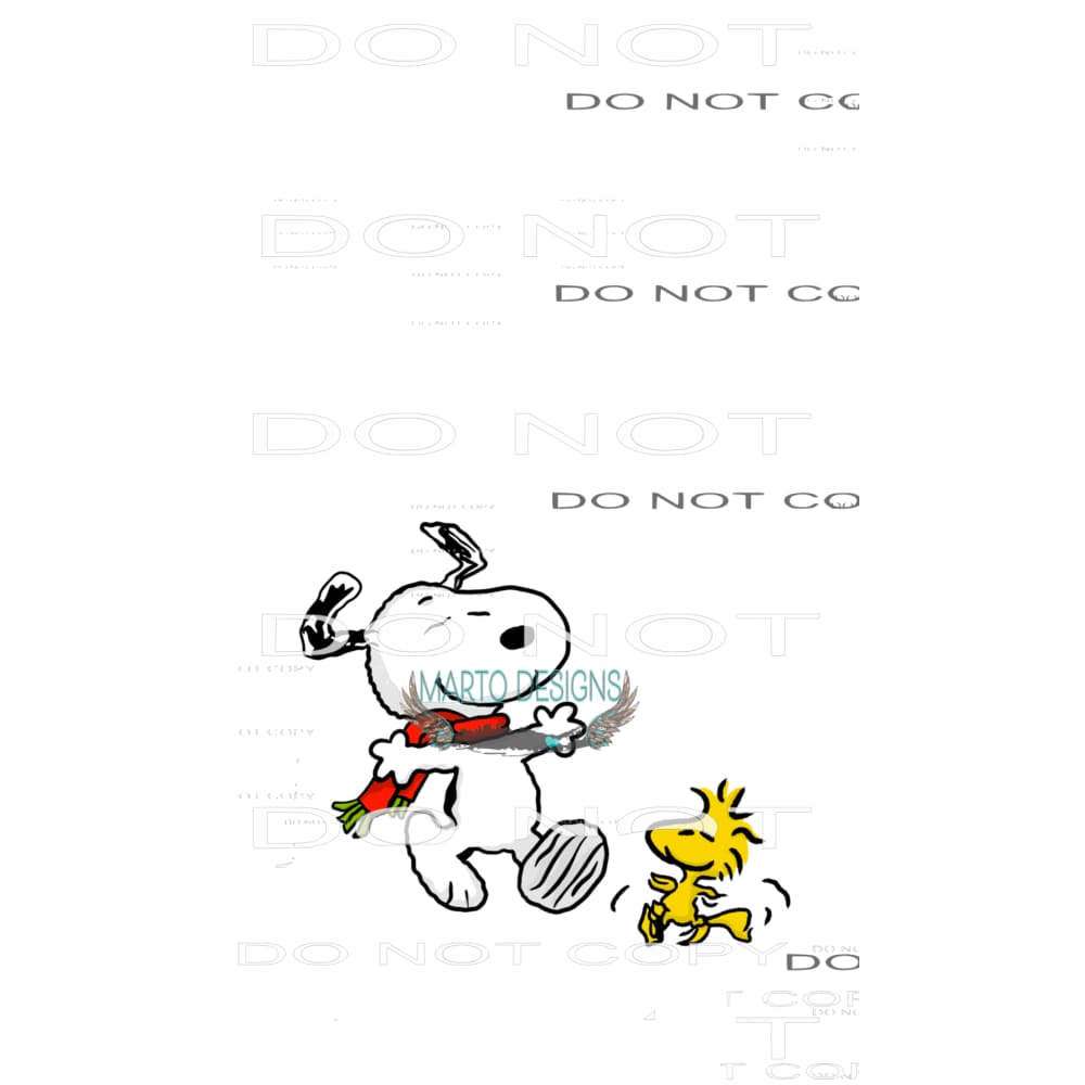 Snoopy Christmas #8049 Sublimation transfers - Heat Transfer