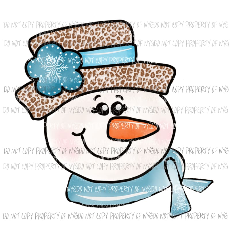 Snow girl Sublimation transfers Heat Transfer