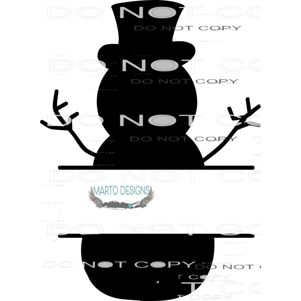 Snow Name Tag #7947 Sublimation transfers - Heat Transfer