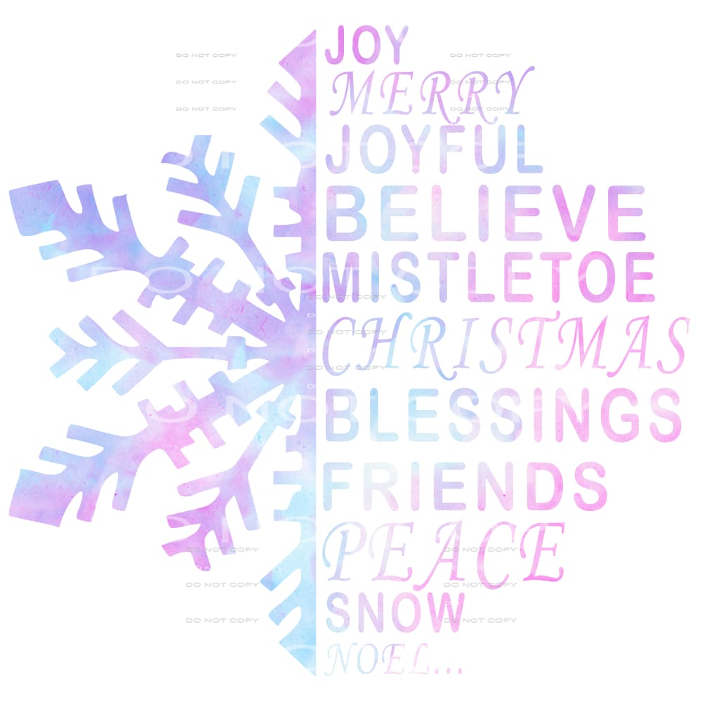 snowflake christmas #6121 Sublimation transfers - Heat 