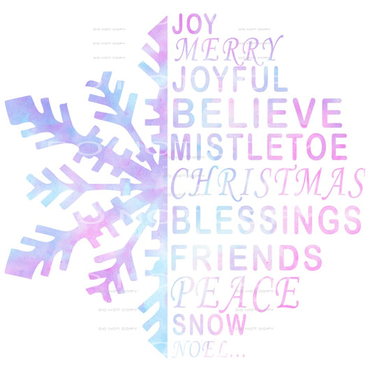 snowflake christmas #6121 Sublimation transfers - Heat 