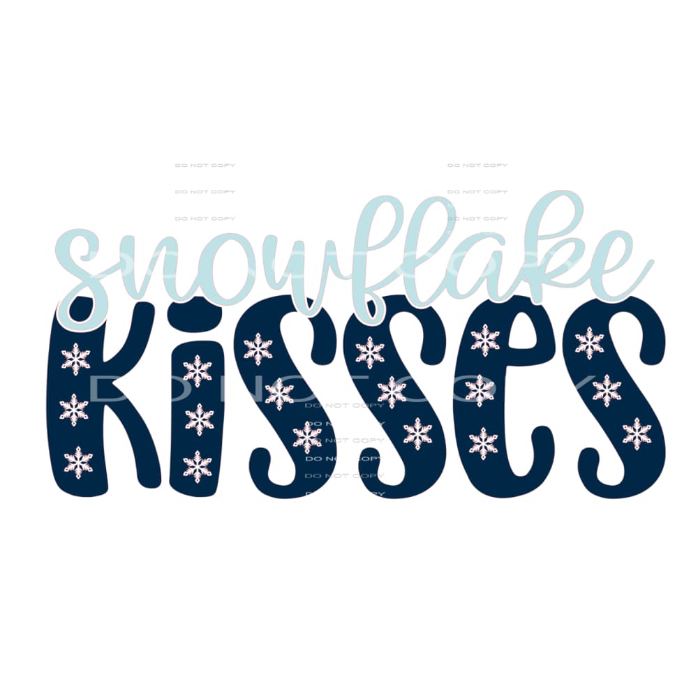 snowflake kisses #7523 Sublimation transfers - Heat Transfer