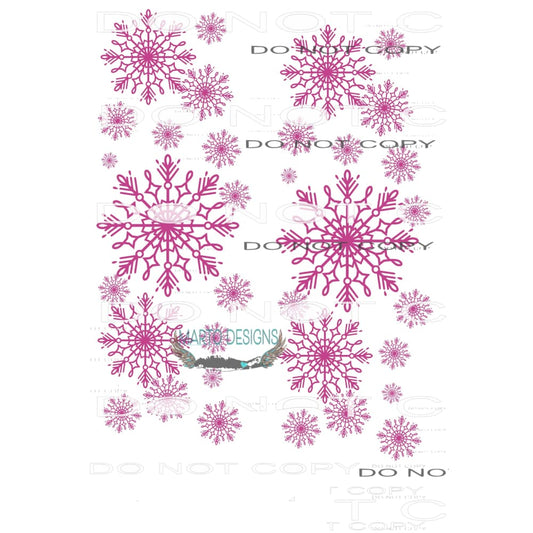 snowflake sleeve x 2 # 1068 Sublimation transfers - Heat