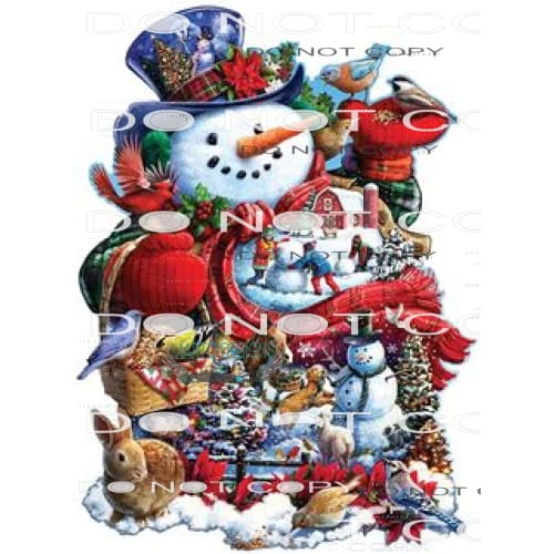 Snowman #8117 Sublimation transfers - Heat Transfer Graphic