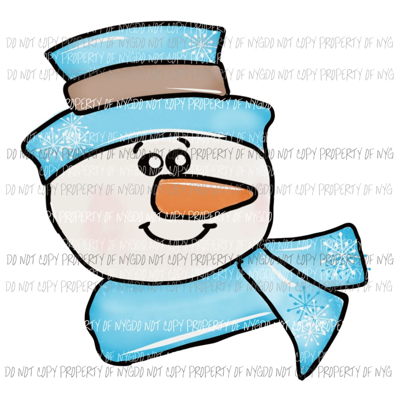 Snowman Boy Sublimation transfers Heat Transfer