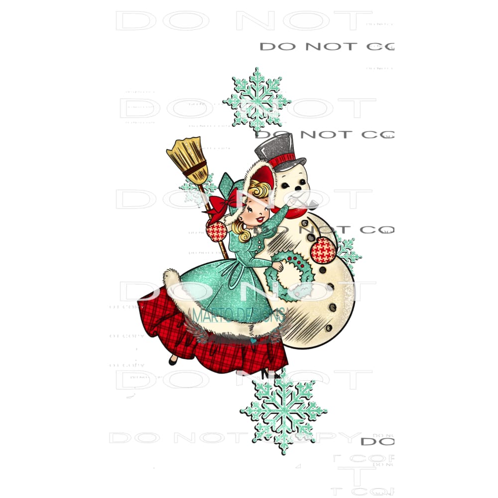 Snowman Sleeve #8681 Sublimation transfers - Heat Transfer