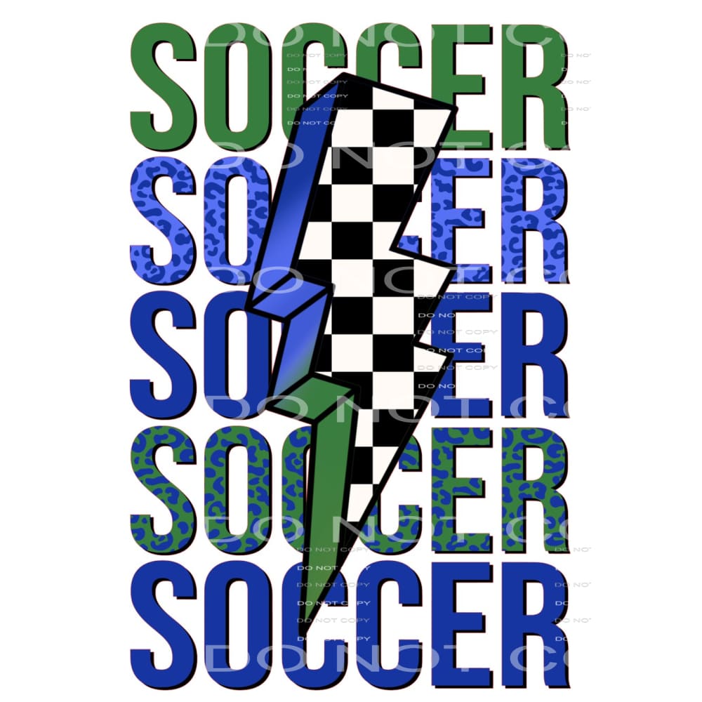 Soccer # 122 Sublimation transfers - Heat Transfer Graphic