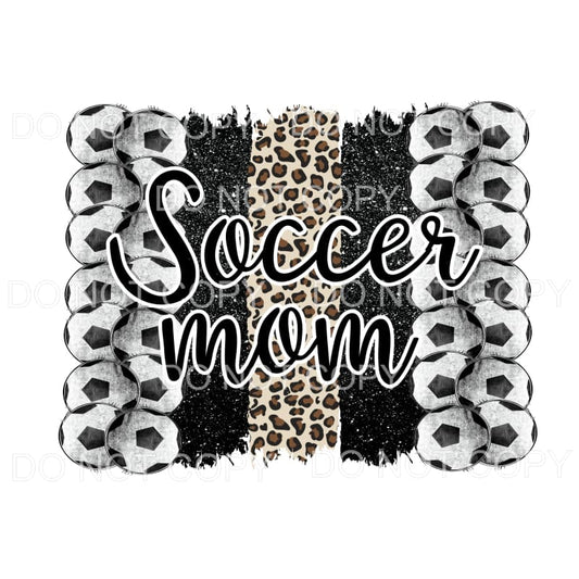 SOCCER mom brush stroke # 806 Sublimation transfers - Heat 