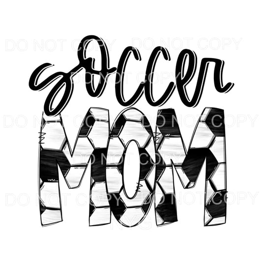 Soccer Mom Letters Sublimation transfers - Heat Transfer