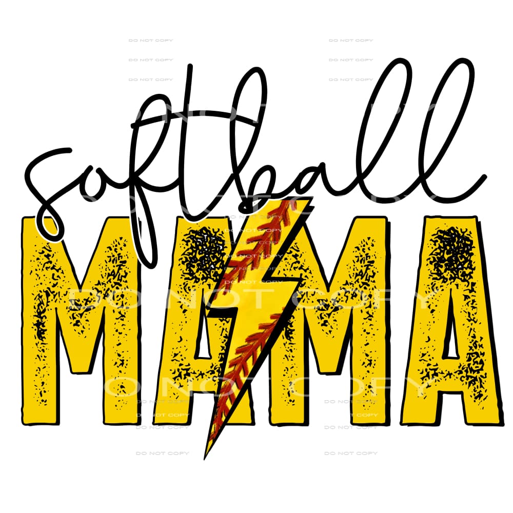 softball mama #4678 Sublimation transfers - Heat Transfer