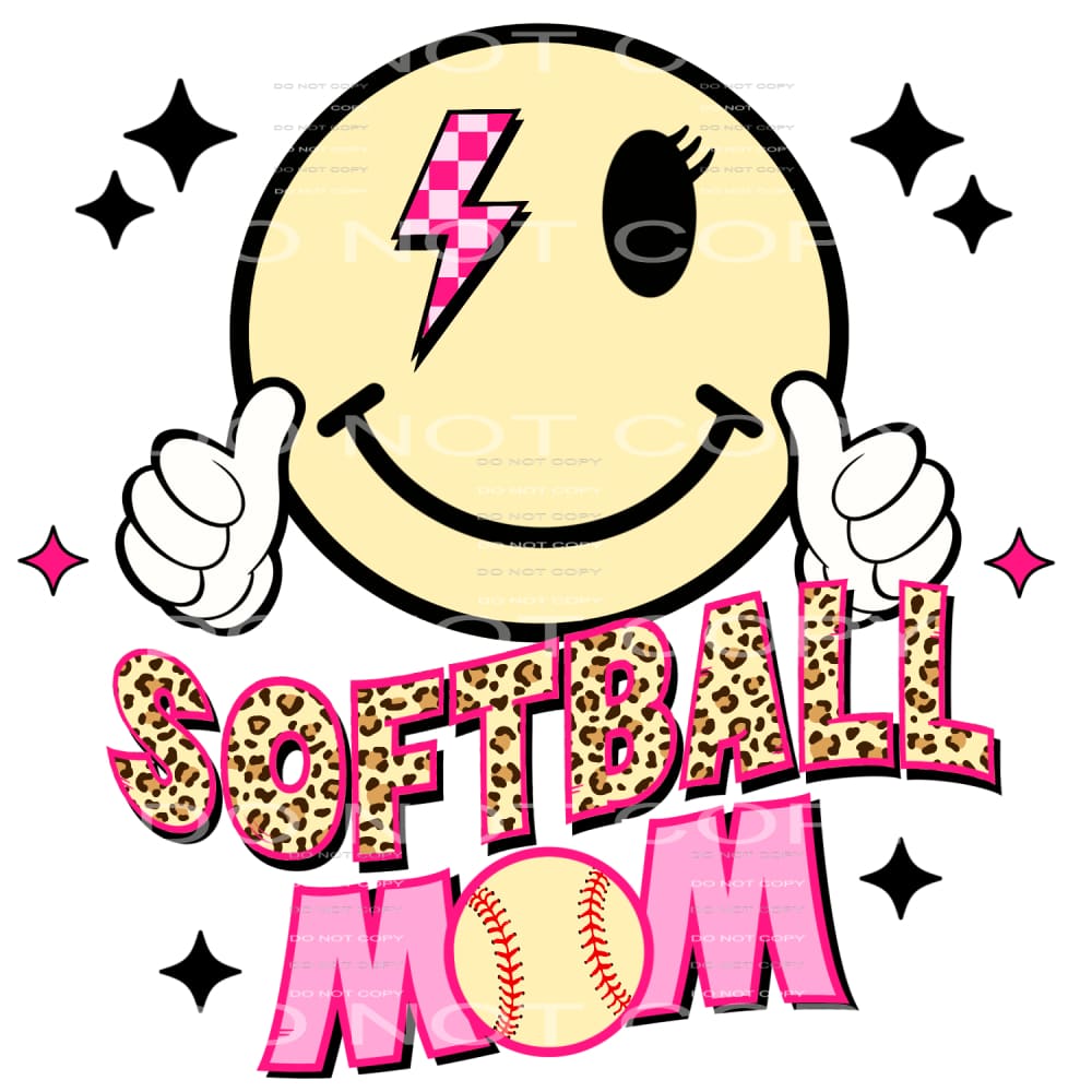Softball Mom #4320 Sublimation transfers - Heat Transfer