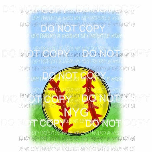 Softball Sky Sublimation transfers Heat Transfer