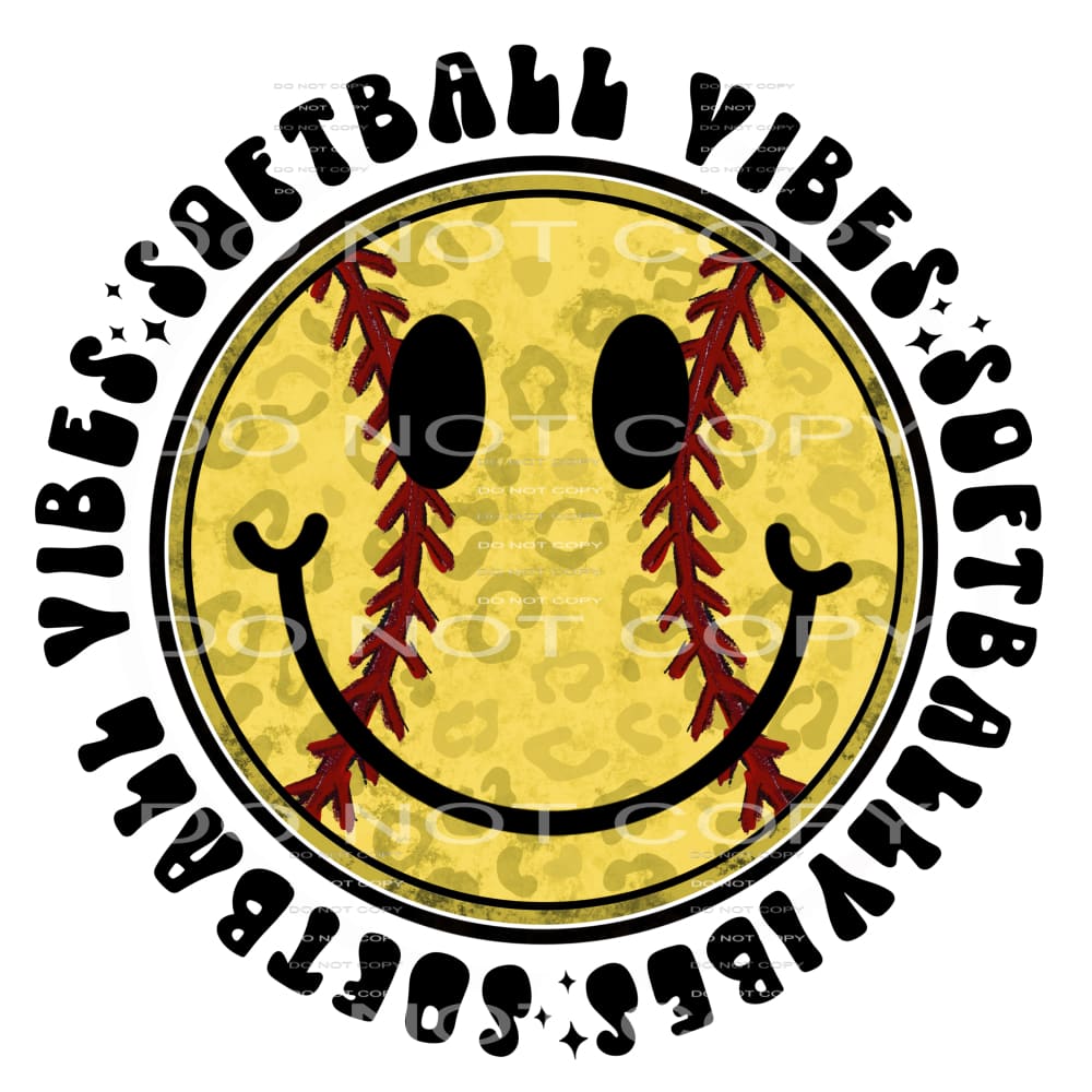softball vibes #4674 Sublimation transfers - Heat Transfer