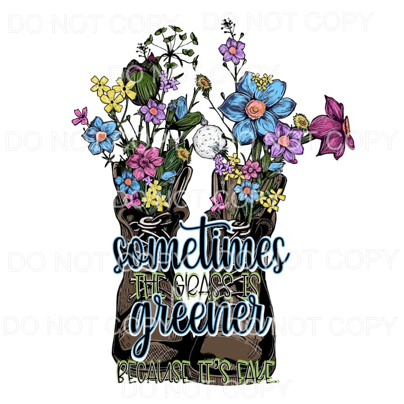 Sometimes The Grass Is Greener Because It’s Fake Boots 