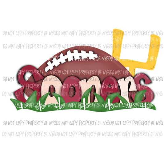 Sooners football field Oklahoma Sublimation transfers Heat Transfer
