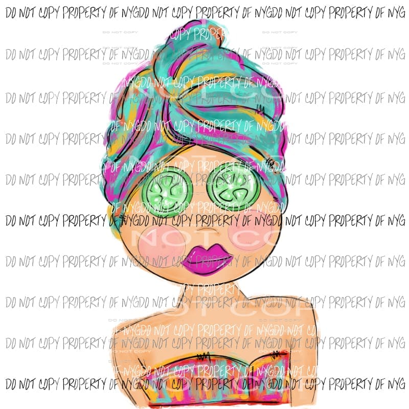 Spa Girl #1 Sublimation transfers Heat Transfer