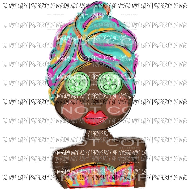 Spa Girl #2 Sublimation transfers Heat Transfer