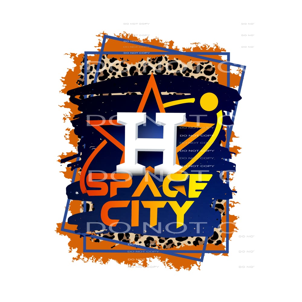 space city astros leopard # 12122 Sublimation transfers - 