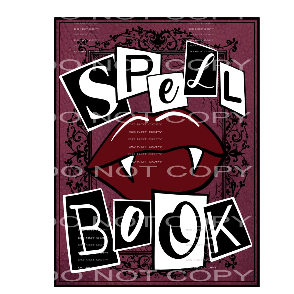 spell book #7599 Sublimation transfers - Heat Transfer