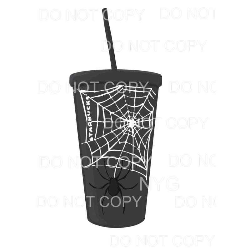 Spider Halloween Starbucks Coffee Cup Sublimation transfers 