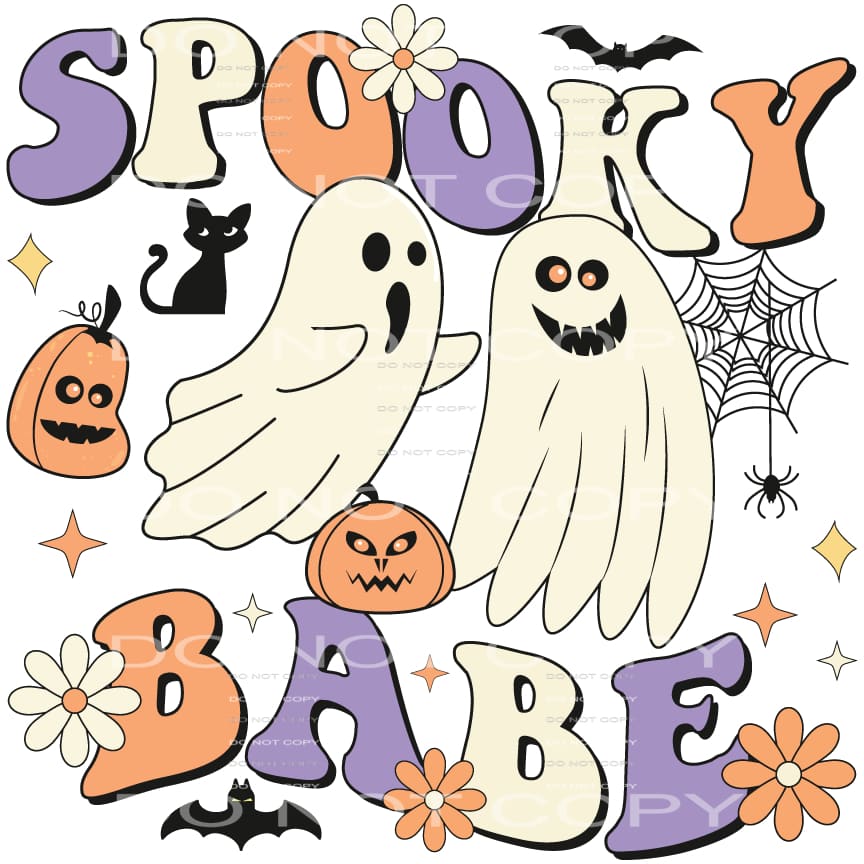 spooky babe #8607 Sublimation transfers - Heat Transfer