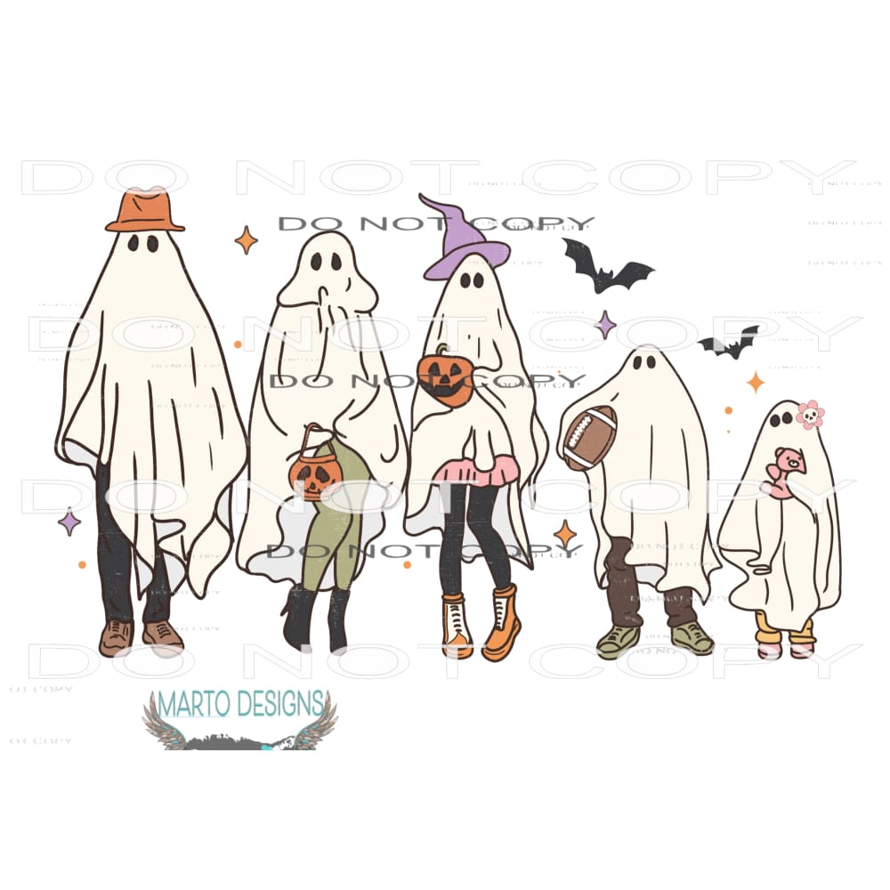 Spooky Family #6855 Sublimation transfers - Heat Transfer