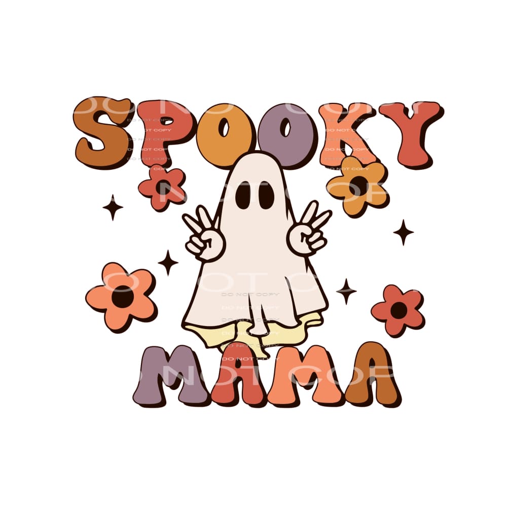 spooky mama #8670 Sublimation transfers - Heat Transfer