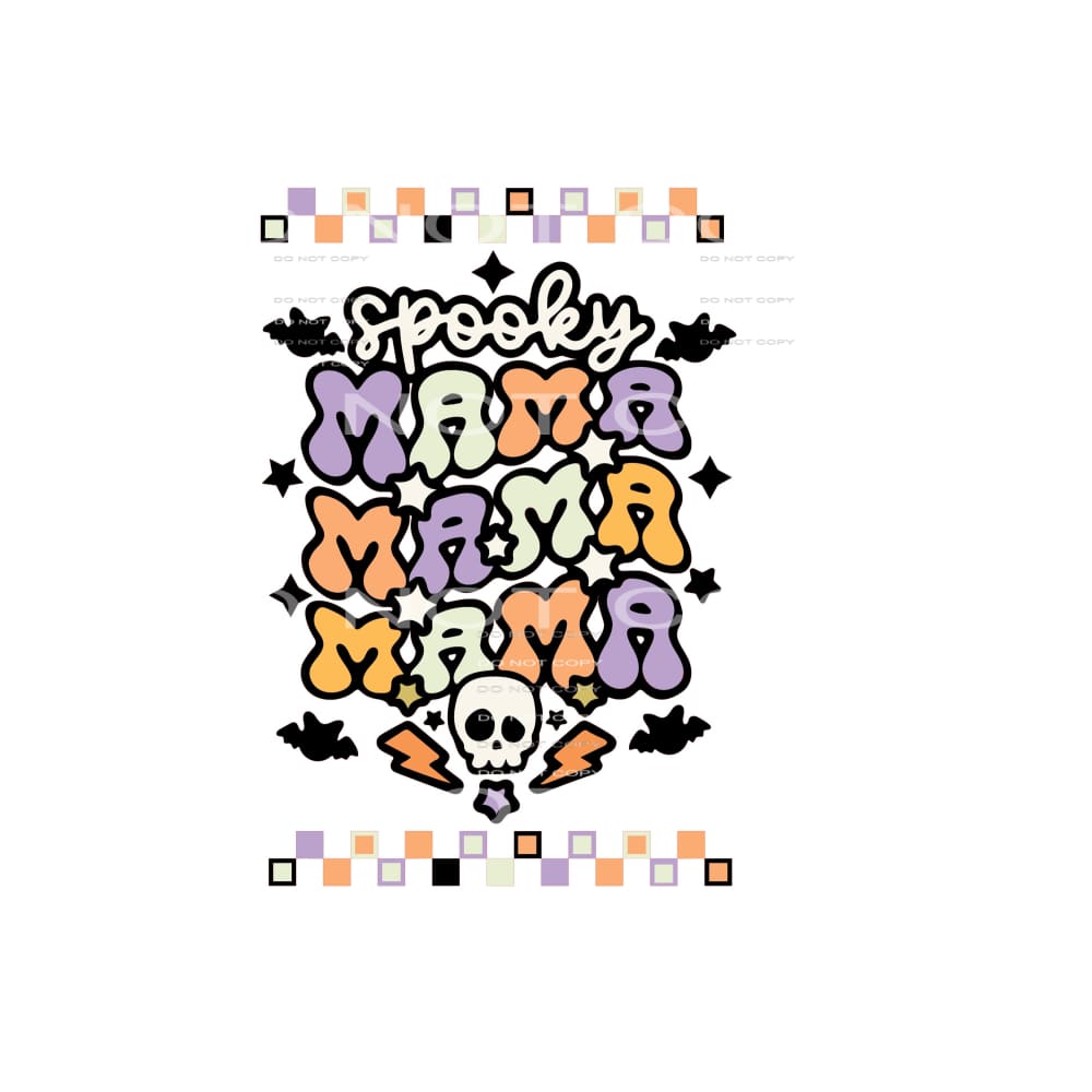 spooky mama #8708 Sublimation transfers - Heat Transfer