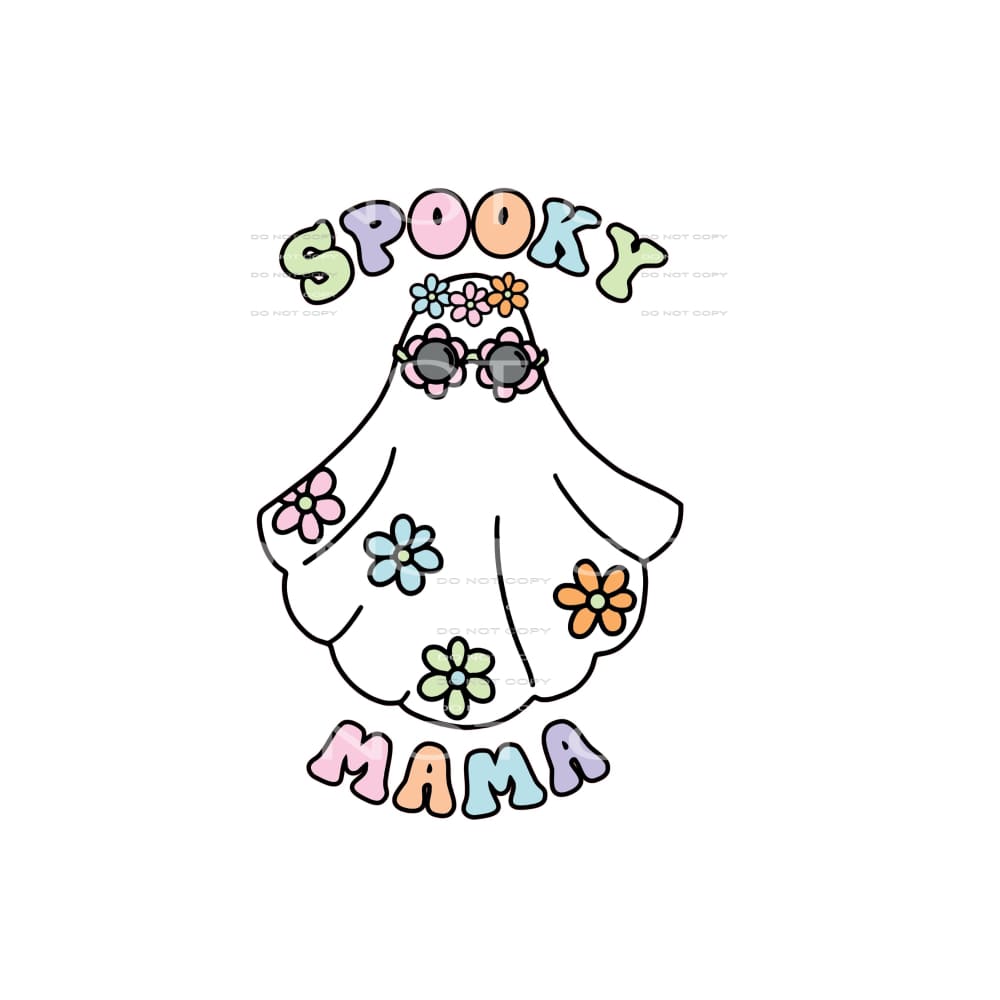 spooky mama #8711 Sublimation transfers - Heat Transfer