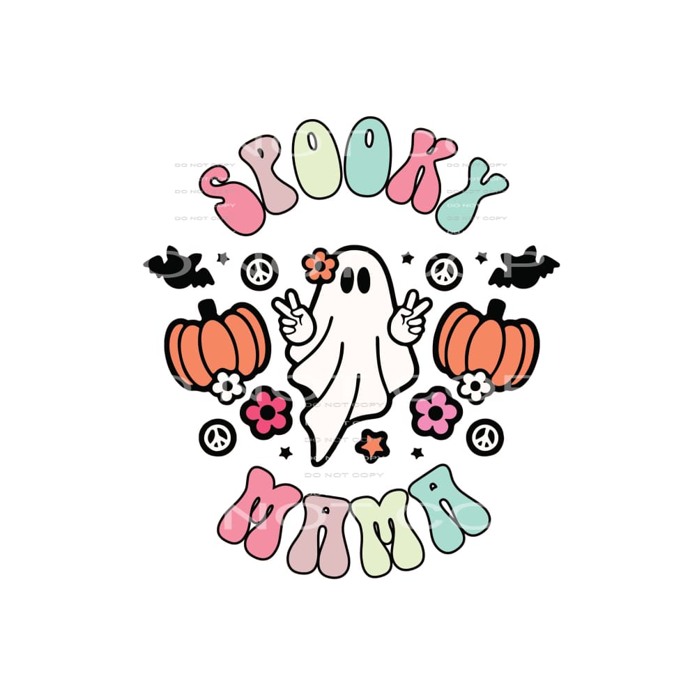 spooky mama #8719 Sublimation transfers - Heat Transfer