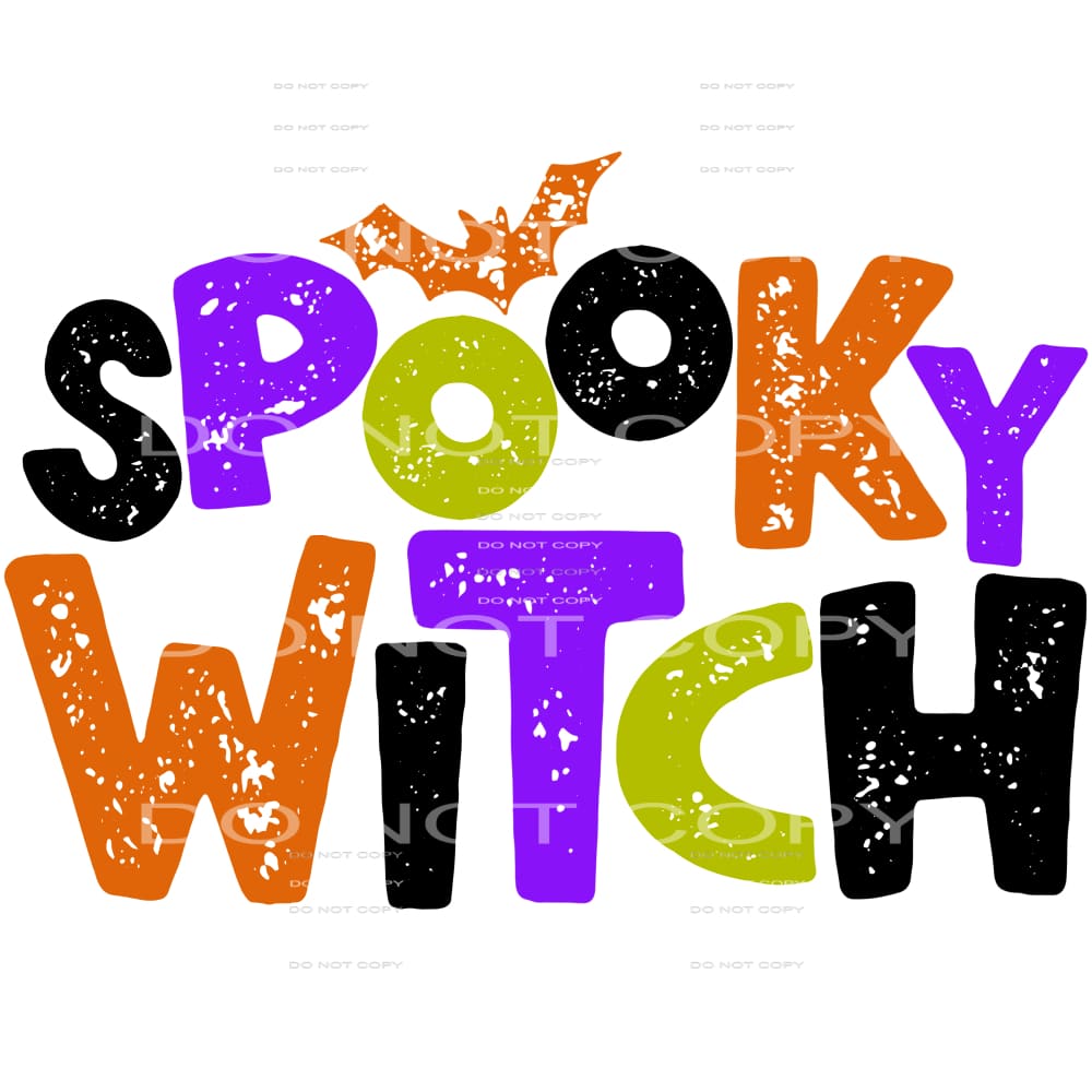 spooky witch #7700 Sublimation transfers - Heat Transfer