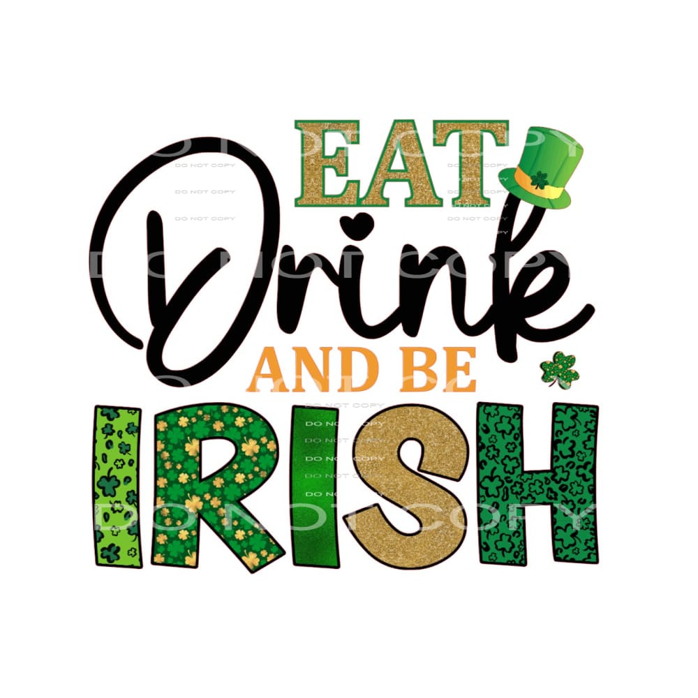 St Patrick’s Day #3021 Sublimation transfers - Heat Transfer