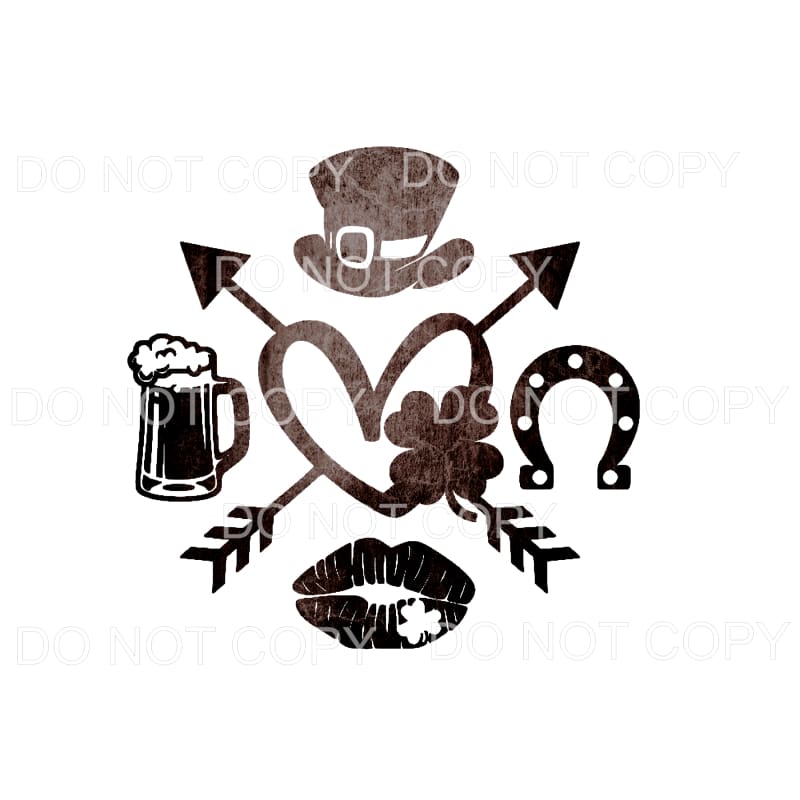 St Patrick’s day # 8923 Sublimation transfers - Heat 