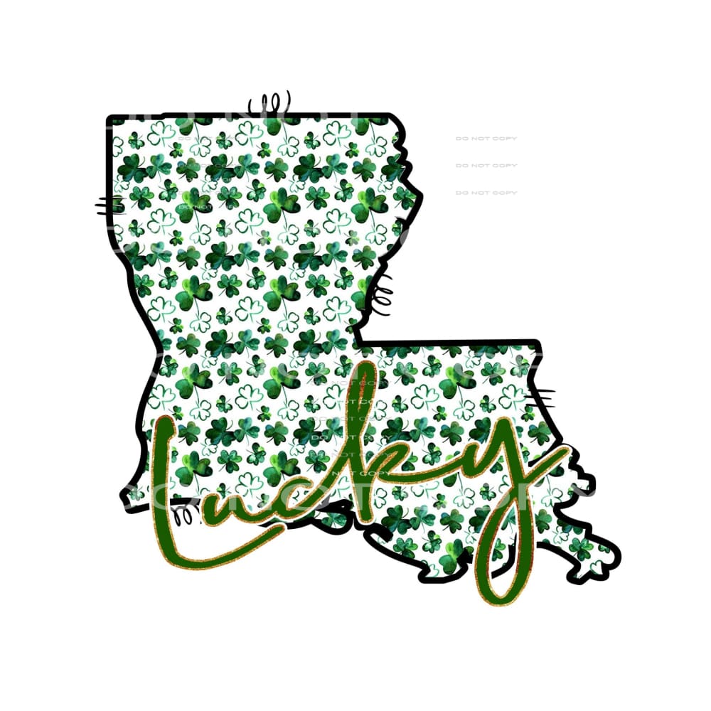 St patricks Day clover STATES All states in drop down menu