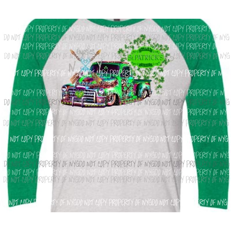 St Patricks Day Truck sublimation transfer Heat Transfer