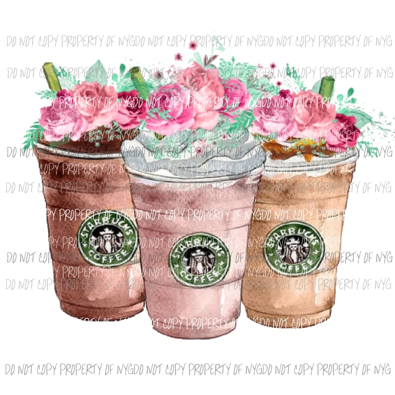 Starbucks Sublimation transfers Heat Transfer