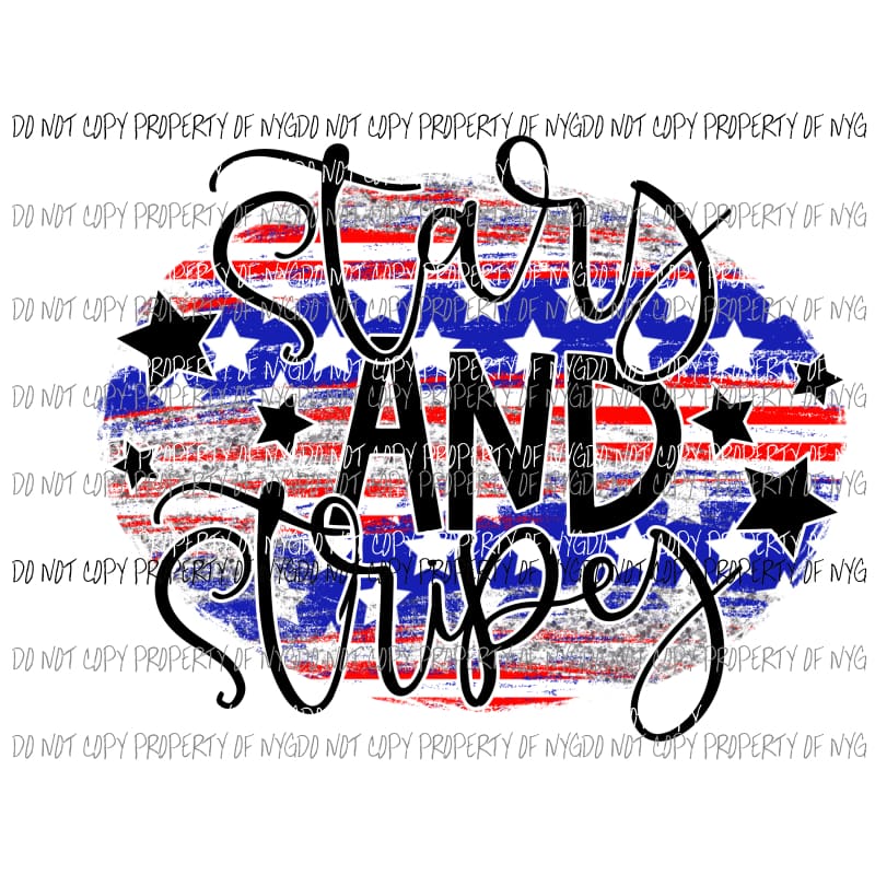 Stars And Stripes red white blue Sublimation transfers Heat Transfer