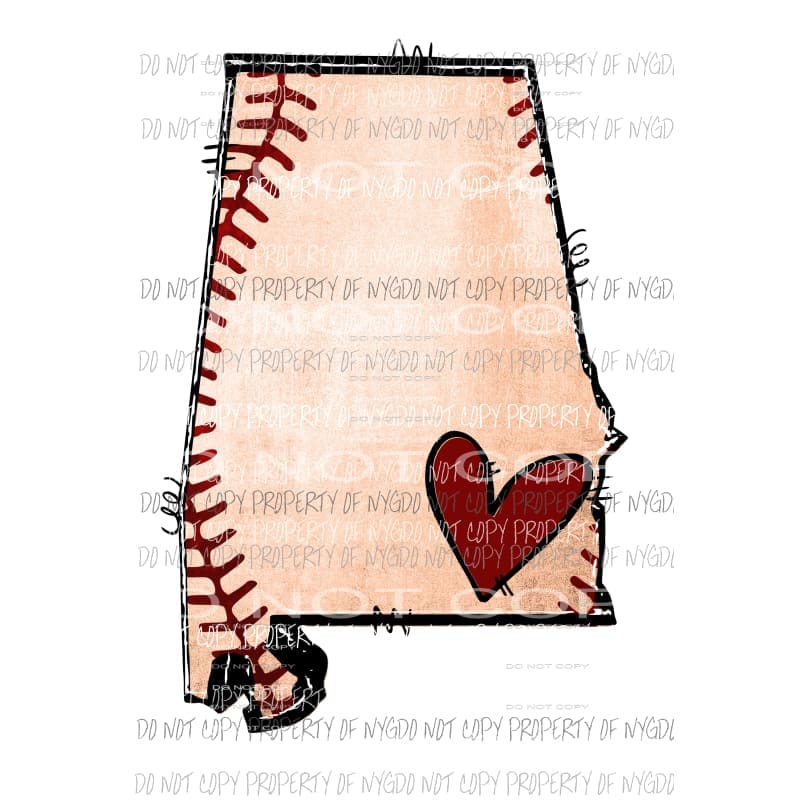 State Baseball All states in drop down menu sublimation transfer state Heat Transfer