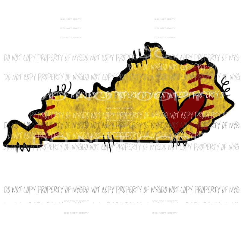 State SOFTBALL All states in drop down menu sublimation transfer state Heat Transfer