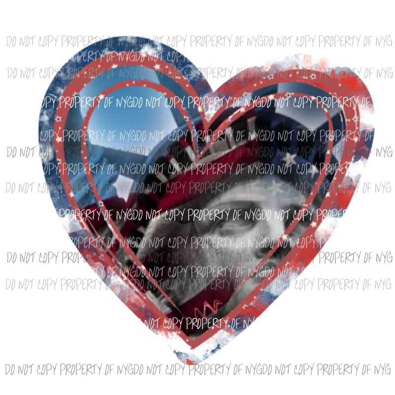 Statue of liberty heart Sublimation transfers USA America Heat Transfer