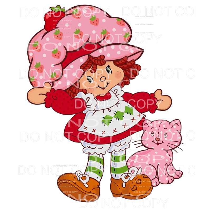 Strawberry Shortcake and Cat Sublimation transfers - Heat 