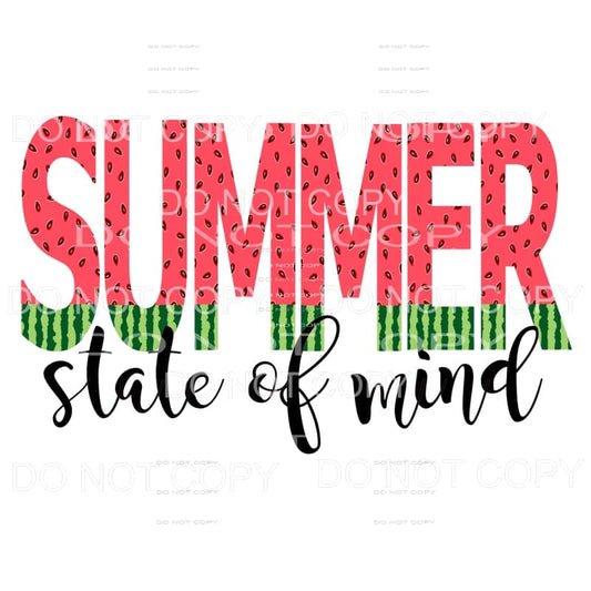 SUMMER state of mind # 2 watermelon Sublimation transfers - 