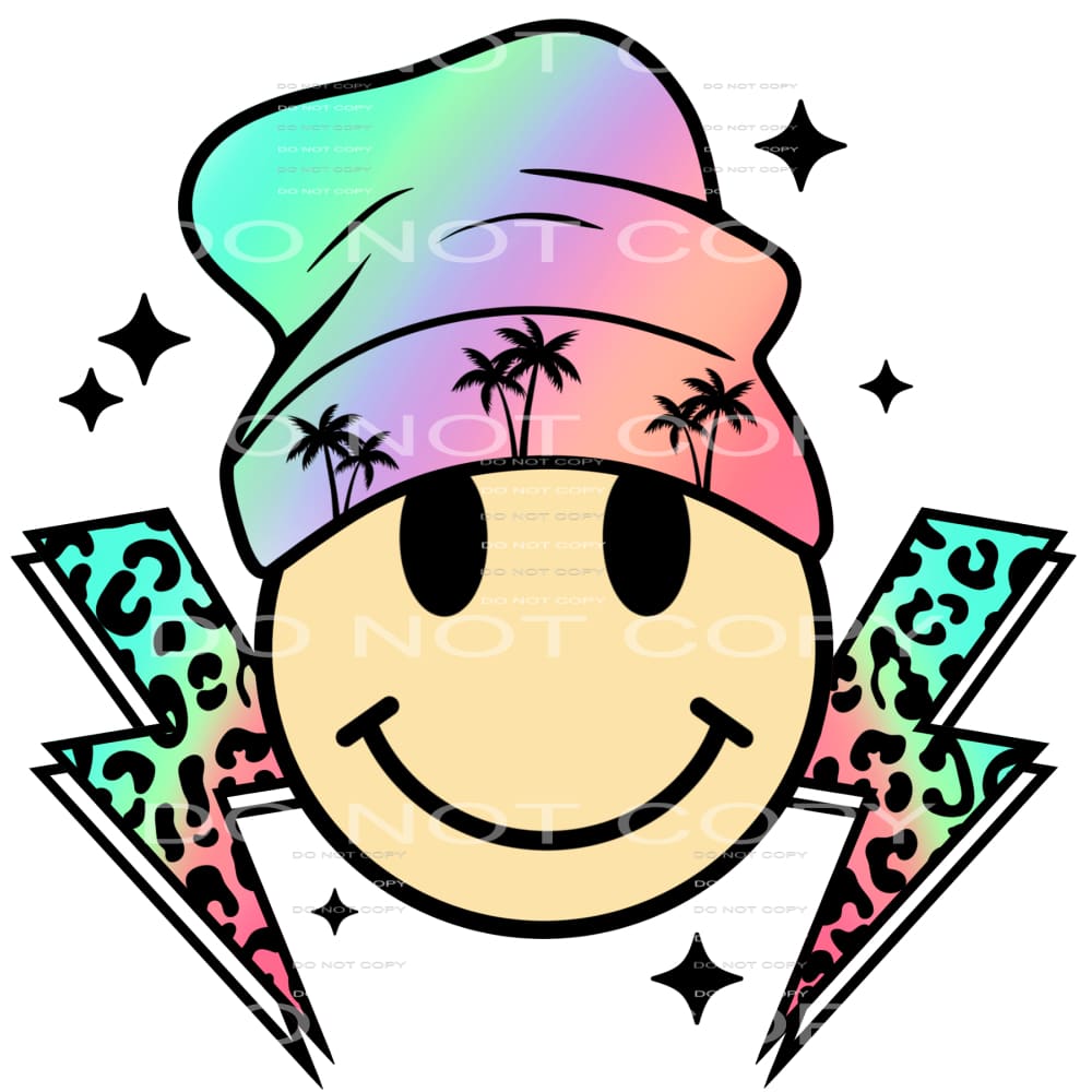 Summer Vibes Smiley #4642 Sublimation transfers - Heat