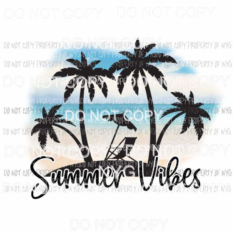 Summer Vibes Sublimation transfers Heat Transfer