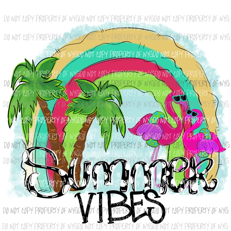 Summer vibes Sublimation transfers Heat Transfer