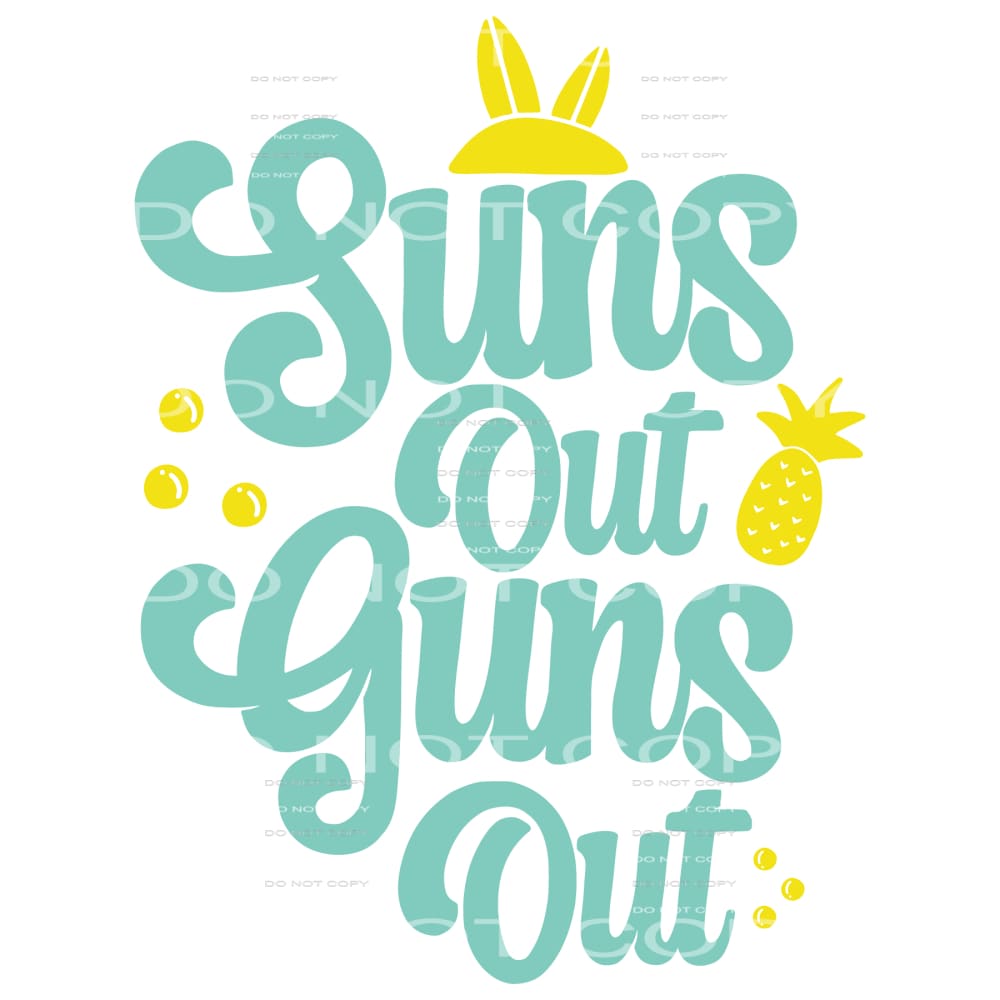 Sun out guns out # 221 Sublimation transfers - Heat Transfer