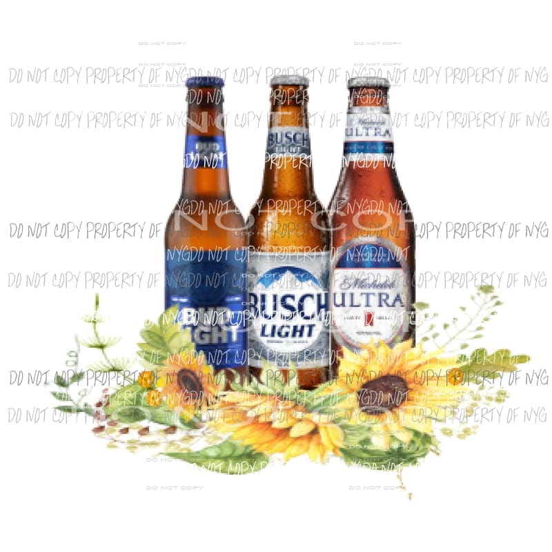 Sunflower Beer Sublimation transfers Heat Transfer